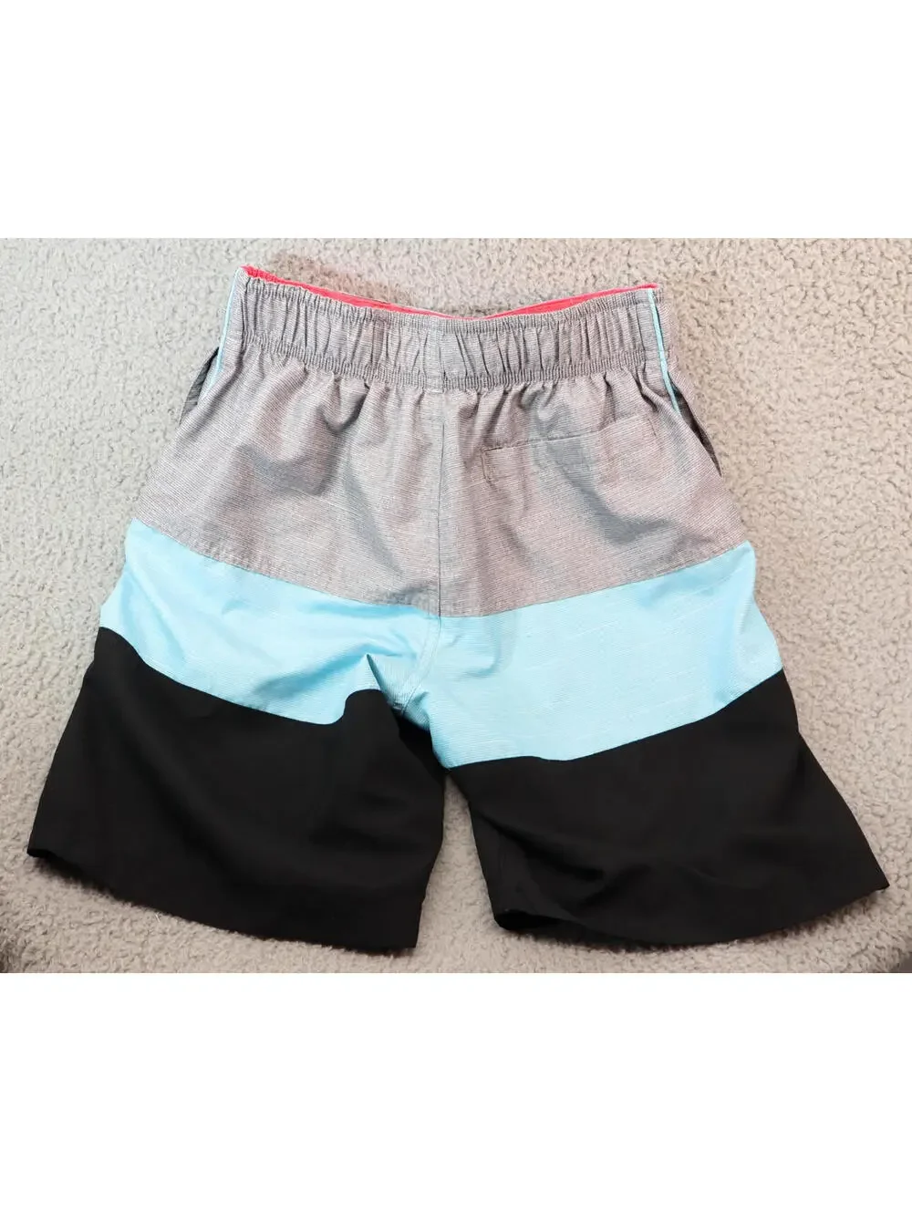 Gerry Swim Trunks Boys Medium 10/12 Bathing Suit Grey Lined